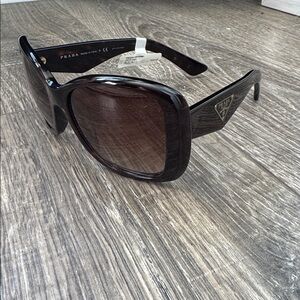 Prada Dark Brown Oversized Sunglasses